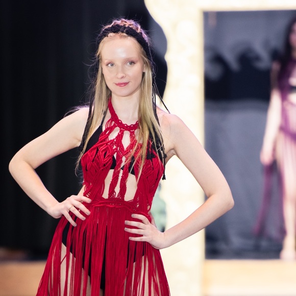 Handmade Macrame Crochet Headpiece - Picture 6 of 6